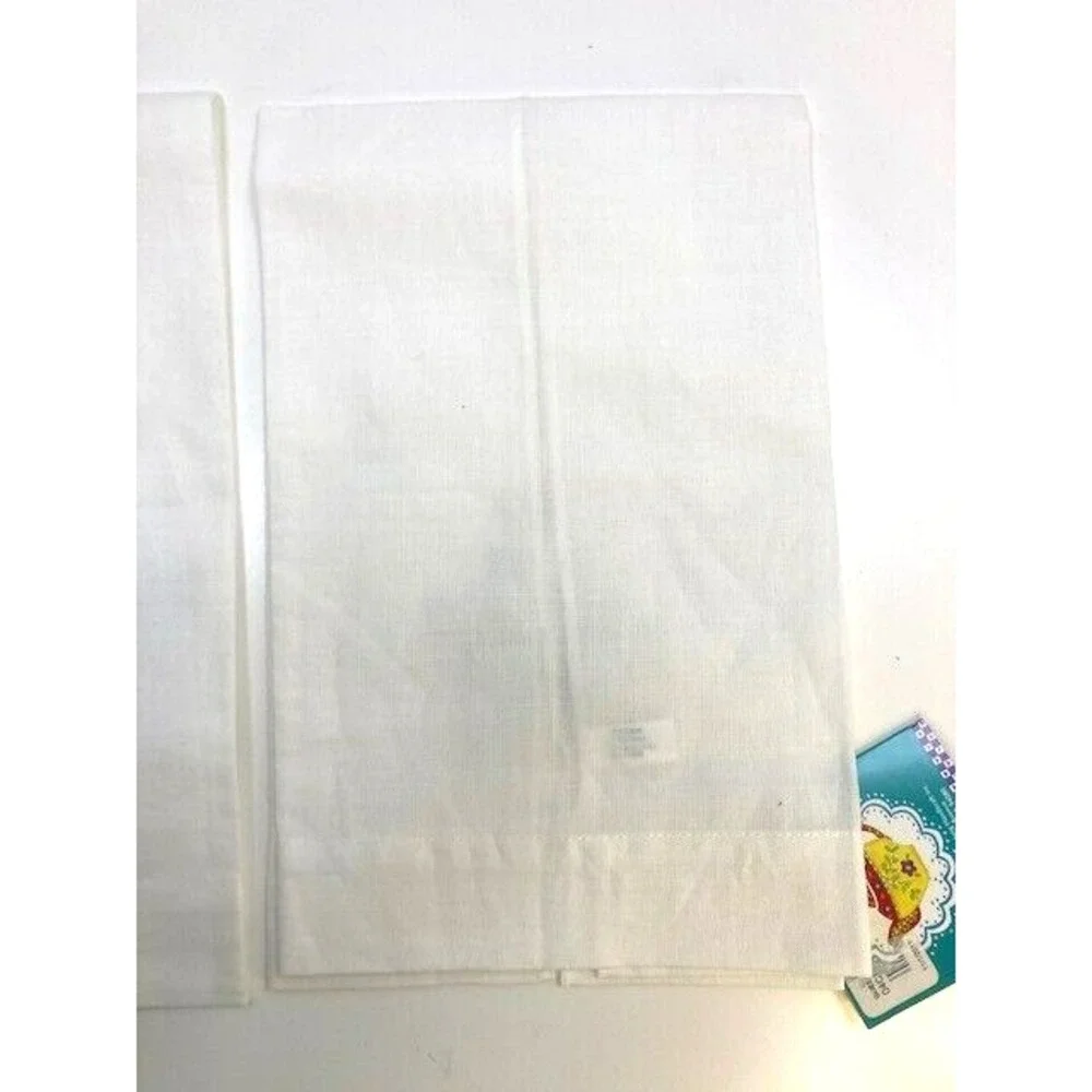 Pair of Embroidered Christmas Owl Mushroom Tea Towels‎ NWT Carol Eldridge